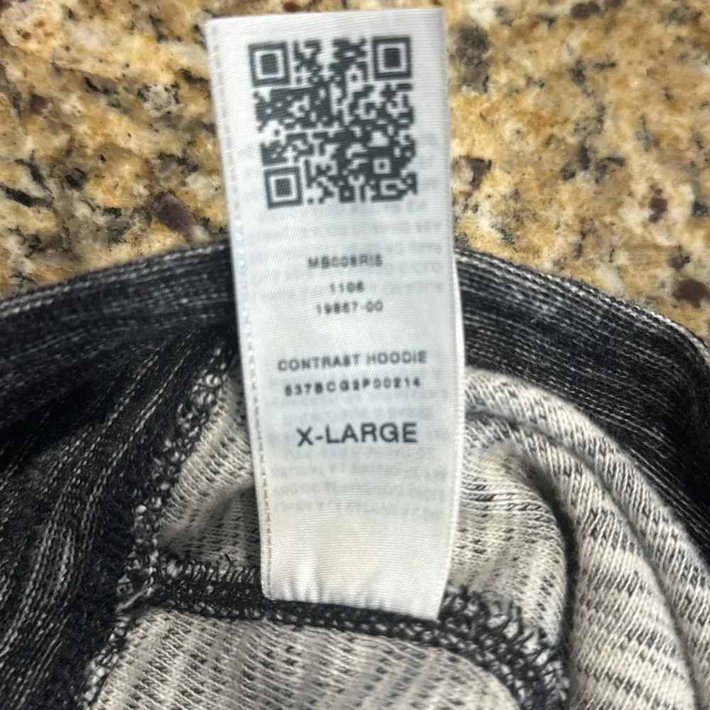 True Religion Black and Gray Zip Hoodie